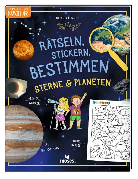 Bild von Rätseln, Stickern, Bestimmen - Sterne & Planeten, VE-1