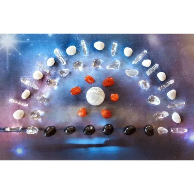 Bild von Crystal Grid Raunächte – Edelstein-Set