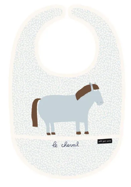 Bild von la ferme - coated cotton bib horse , VE-6