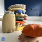 Bild von naturkautschuk badespielzeug katze, VE-4