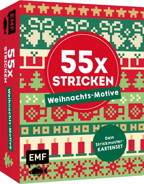 Bild von 55 x stricken – Weihnachts-Motive: DeineStrickmustersammlung als Kartenset