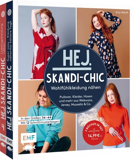 Bild von Hej.Skandi-Chic – Wohlfühlkleidung nähen– Doppeltes Nähglück: 2 Bücher im Set
