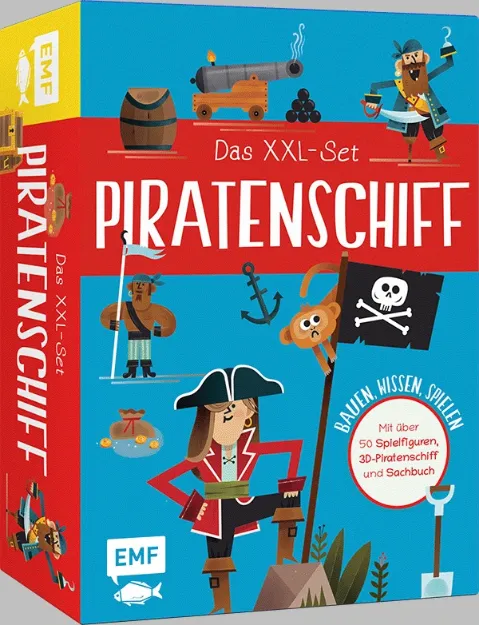 Bild von Das XXL-Set – Bauen, Wissen, Spielen:Piratenschiff