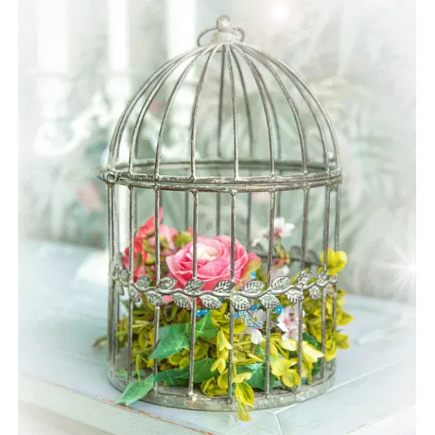 Bild von Dekorativer Vogelkäfig, Eisen, H ca. 30 cm