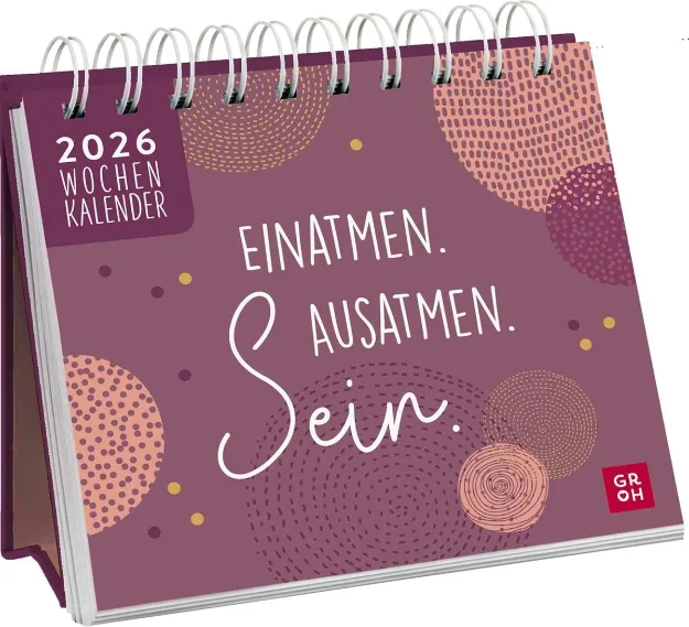 Bild von Mini-Wochenkalender 2026: Einatmen. Ausatmen. Sein.
