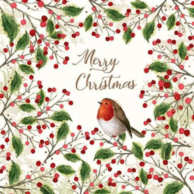 Bild von Papierservietten Merry Bird, 20 Servietten, 33 × 33 cm