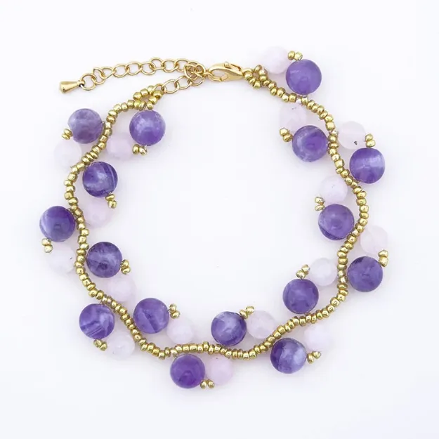 Bild von Kosmische Weisheit - Kronenchakra Armband aus der Zarya Collection