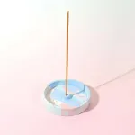 Bild von Bloom Räucherstäbchenhalter rund Multicolor marmorisiert