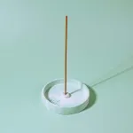 Bild von Bloom Räucherstäbchenhalter rund Grün marmorisiert