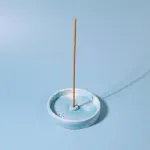 Bild von Bloom Räucherstäbchenhalter rund Blau marmorisiert