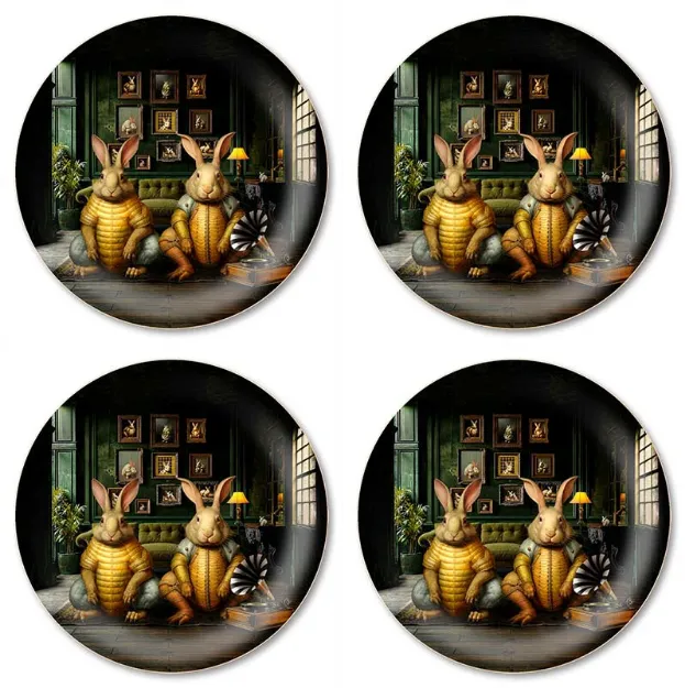 Bild von Maggie Taylor Our house Coaster 4 pcs Ø 11 - Jamida of Sweden