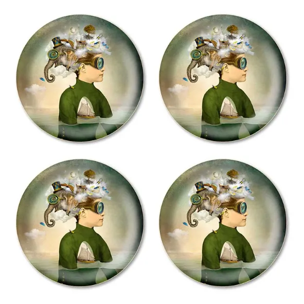Bild von Maggie Taylor The day sailor Coaster 4 pcs Ø 11 - Jamida of Sweden