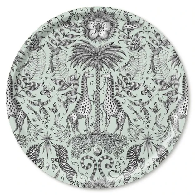 Bild von Emma J Shipley Kruger/green Tray Ø 46 - Jamida of Sweden