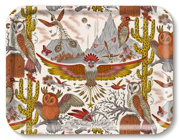 Bild von Emma J Shipley Frontier/gold Tray 43x33 - Jamida of Sweden