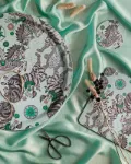 Bild von Emma J Shipley Caspian/teal Tray Ø 39 - Jamida of Sweden