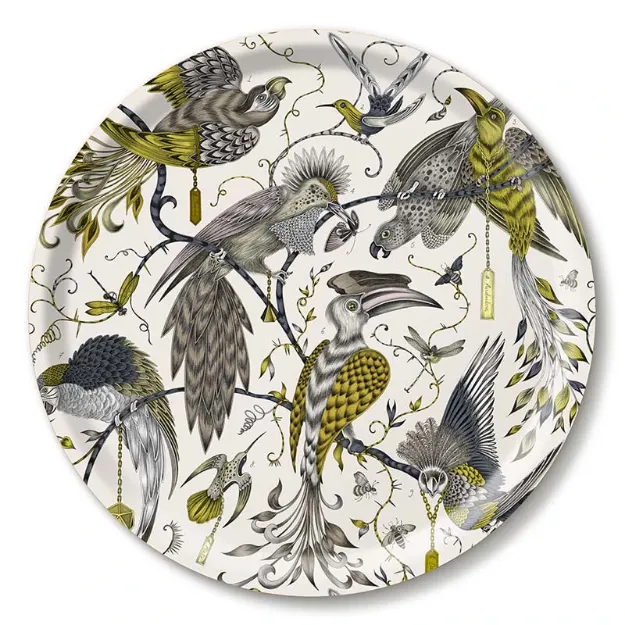 Bild von Emma J Shipley Audubon/gold Tray Ø 39 - Jamida of Sweden