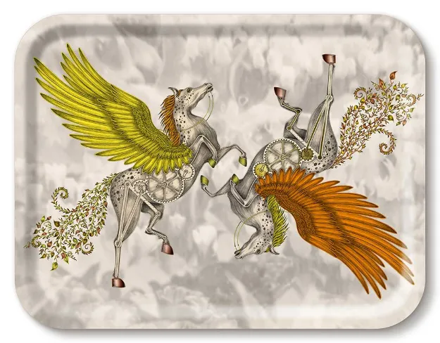 Bild von Emma J Shipley Pegasus/gold Tray 43x33 - Jamida of Sweden