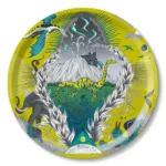 Bild von Emma J Shipley Highlandia/chartreuse Tray Ø 39 - Jamida of Sweden