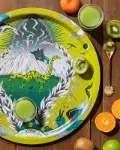 Bild von Emma J Shipley Highlandia/chartreuse Tray Ø 39 - Jamida of Sweden