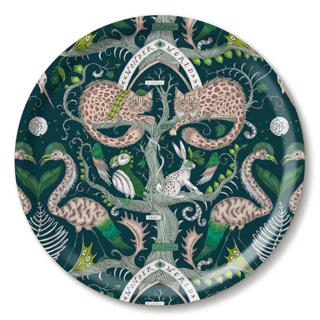 Bild von Emma J Shipley Wonder World/teal Tray Ø 39 - Jamida of Sweden