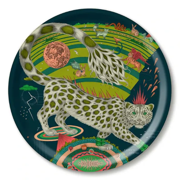 Bild von Emma J Shipley Snow Leopard/forest Tray Ø 39 - Jamida of Sweden