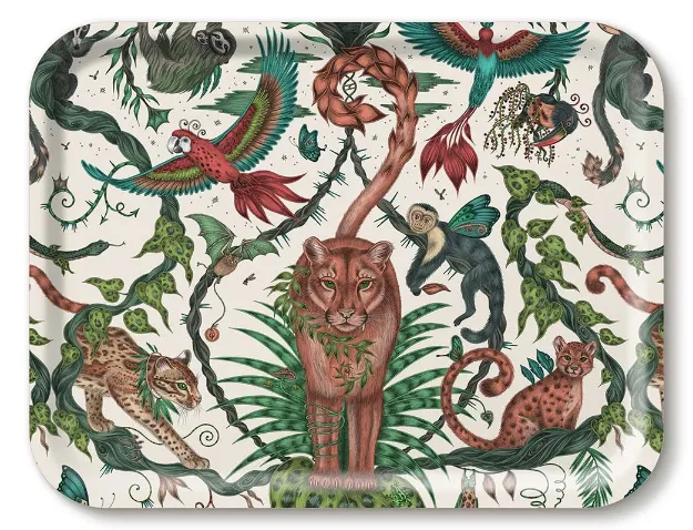 Bild von Emma J Shipley Bosque Dreams/Ivory Tray 43x33 - Jamida of Sweden