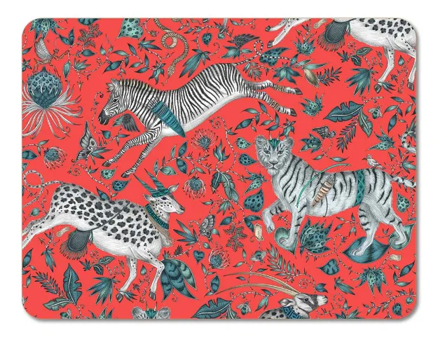 Bild von Emma J Shipley Protea/red Tablemat 38x29 - Jamida of Sweden