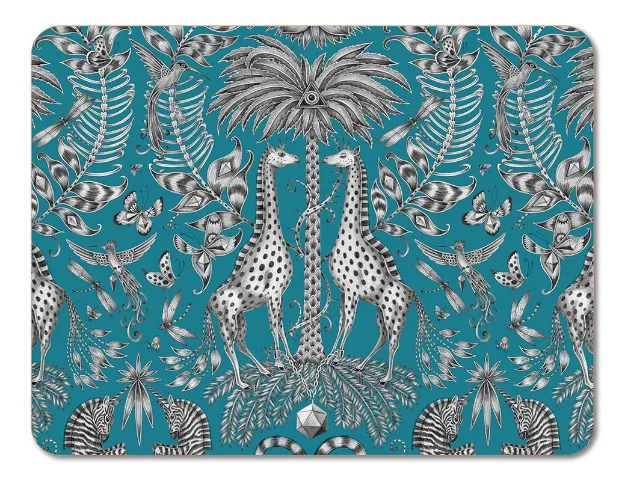 Bild von Emma J Shipley Kruger/turquoise Tablemat 38x29 - Jamida of Sweden