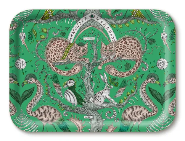 Bild von Emma J Shipley Wonder World/green Tray 27x20 - Jamida of Sweden