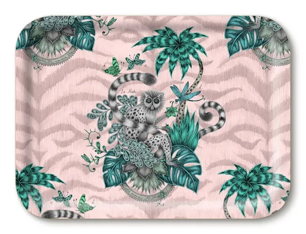 Bild von Emma J Shipley Lemur/pink Tray 27x20 - Jamida of Sweden