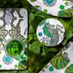 Bild von Emma J Shipley Caspian/lime Coaster Ø10 - Jamida of Sweden