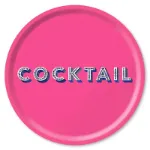 Bild von Asta Barrington Cocktail / bright pink Tray Ø 46 - Jamida of Sweden