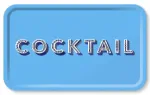 Bild von Asta Barrington Cocktail / blue Tray 53x32cm - Jamida of Sweden
