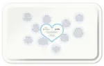 Bild von Asta Barrington Cocktail / blue Tray 53x32cm - Jamida of Sweden