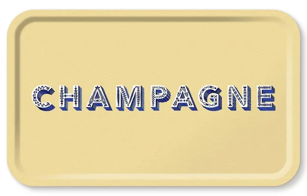 Bild von Asta Barrington Champagne / cream Tray 53x32cm - Jamida of Sweden