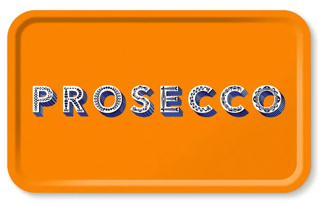 Bild von Asta Barrington Prosecco / Satsuma orange Tray 53x32cm - Jamida of Sweden