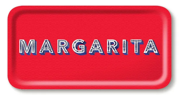 Bild von Asta Barrington Margarita / red Tray 43x22cm - Jamida of Sweden