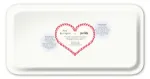 Bild von Asta Barrington Margarita / red Tray 43x22cm - Jamida of Sweden