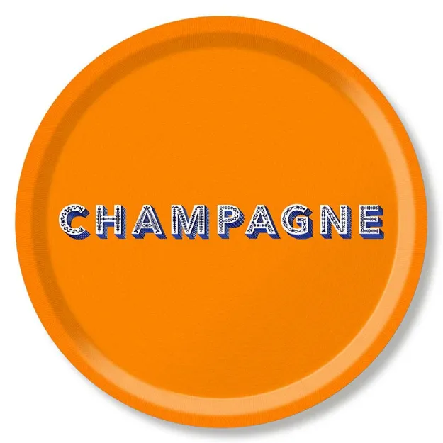 Bild von Asta Barrington Champagne / satsuma orange Tray Ø 39 - Jamida of Sweden