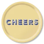Bild von Asta Barrington Cheers / cream Tray Ø 39 - Jamida of Sweden