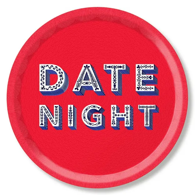 Bild von Asta Barrington Date Night / red Tray Ø 39 - Jamida of Sweden