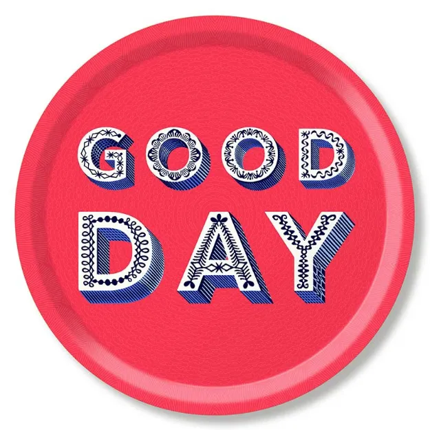 Bild von Asta Barrington Good Day / strawberry red Tray Ø 39 - Jamida of Sweden