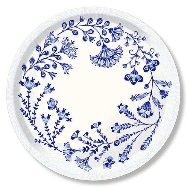 Bild von Asta Barrington Shoal of fish/Blue  Tray  Ø 39 - Jamida of Sweden