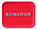 Bild von Asta Barrington Bonjour/red Tray 36x28cm - Jamida of Sweden