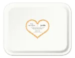 Bild von Asta Barrington Champagne/satsuma orange Tray 36x28cm - Jamida of Sweden