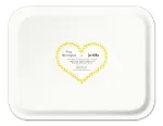 Bild von Asta Barrington Happy/yellow Tray 36x28cm - Jamida of Sweden