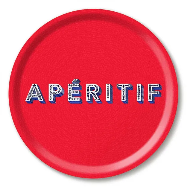 Bild von Asta Barrington Apéritif / red Tray Ø 31 - Jamida of Sweden