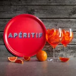 Bild von Asta Barrington Apéritif / red Tray Ø 31 - Jamida of Sweden