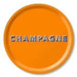 Bild von Asta Barrington Champagne / satsuma orange Tray Ø 31 - Jamida of Sweden