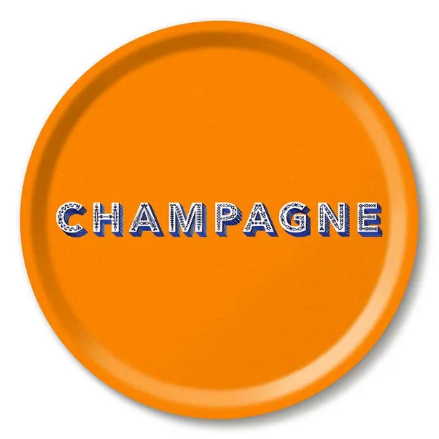 Bild von Asta Barrington Champagne / satsuma orange Tray Ø 31 - Jamida of Sweden